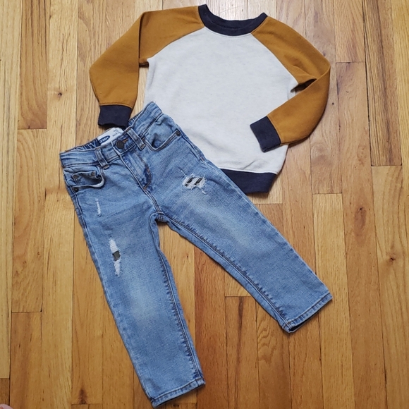 Old Navy Other - Old Navy 2T (Skinny Jeans & Thermal Shirt) EUC!